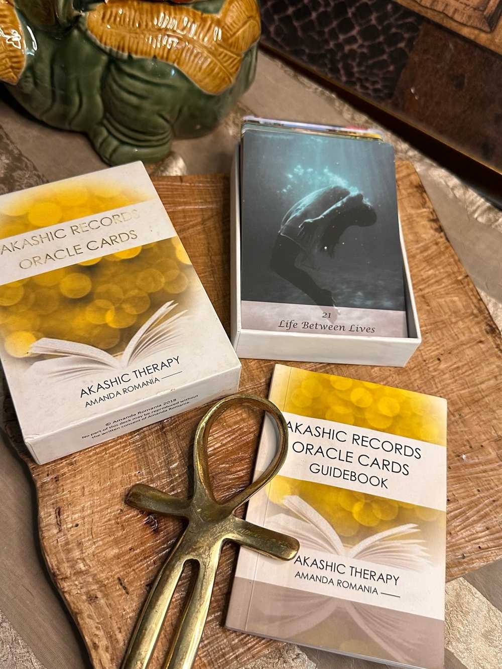Akashic Records Oracle Cards Guidebook Set - Yellow & White